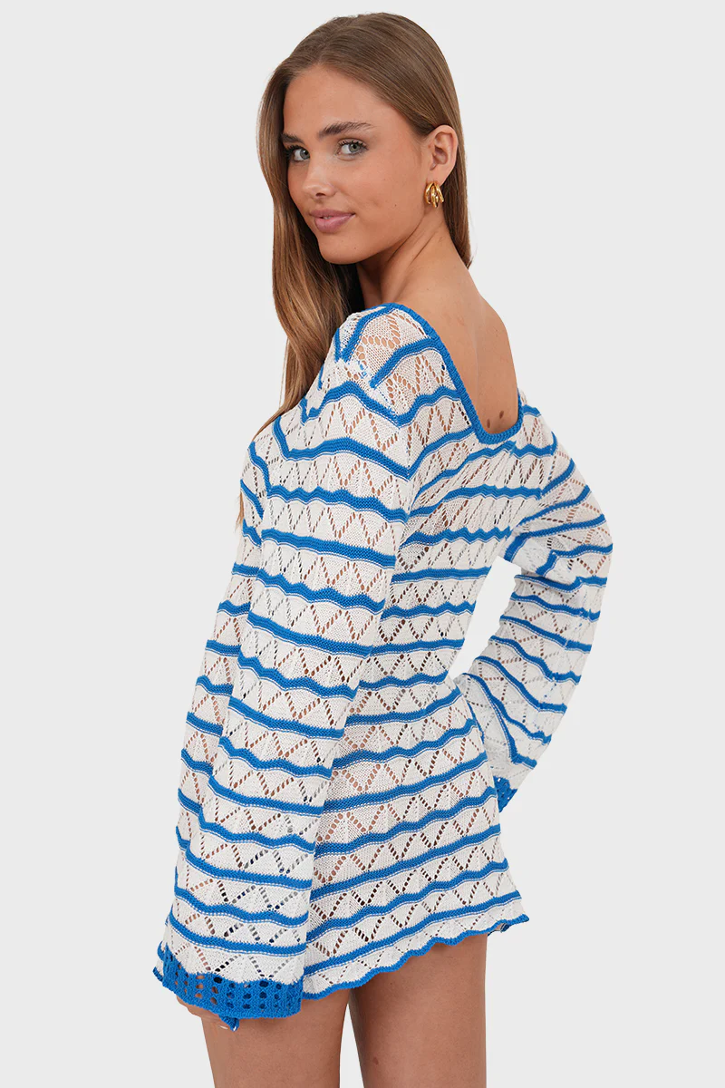 "Lizzy” dress blue - Image 4