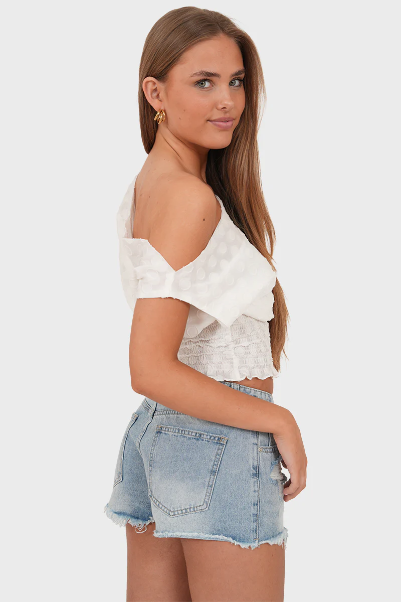 "Loïs” top white - Image 4