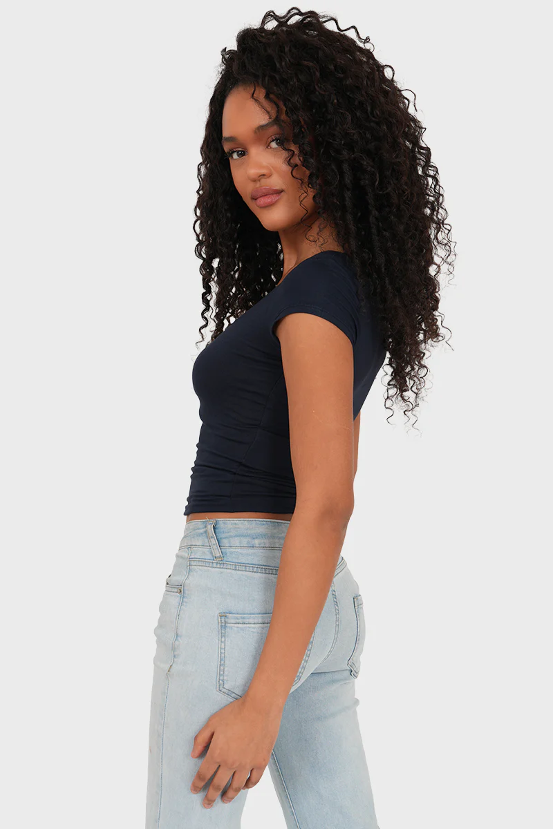 "Lola" top navy - Image 2