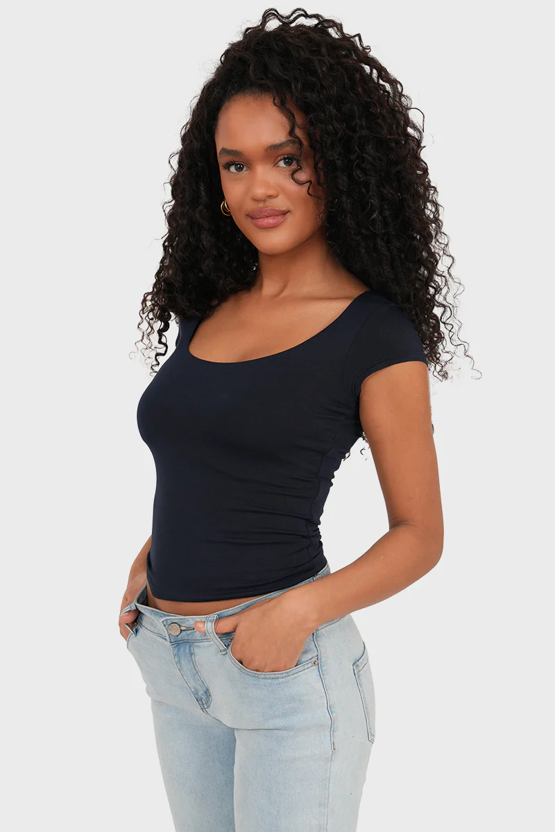 "Lola" top navy - Image 5