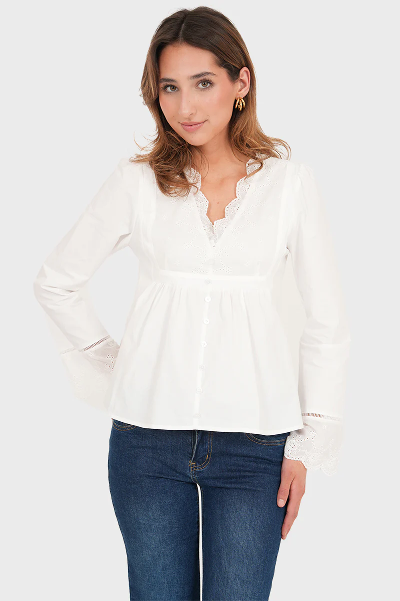 “Louie” blouse white - Image 2