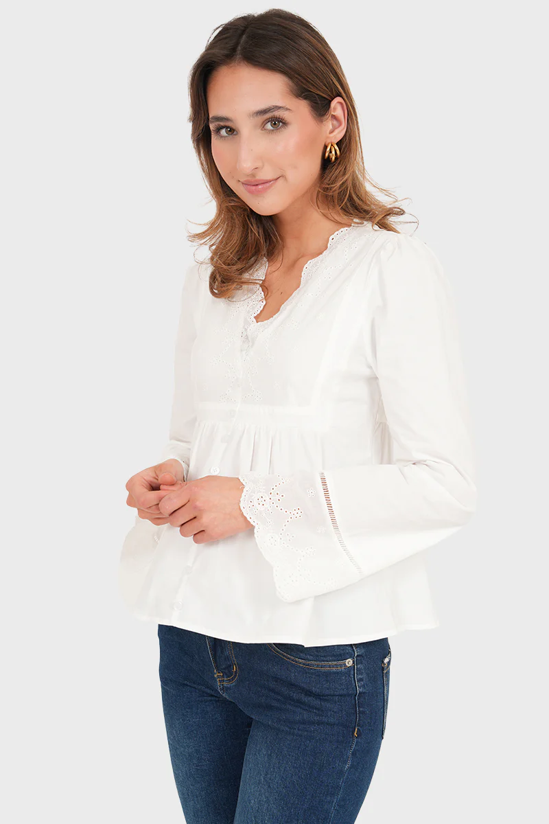 “Louie” blouse white - Image 3