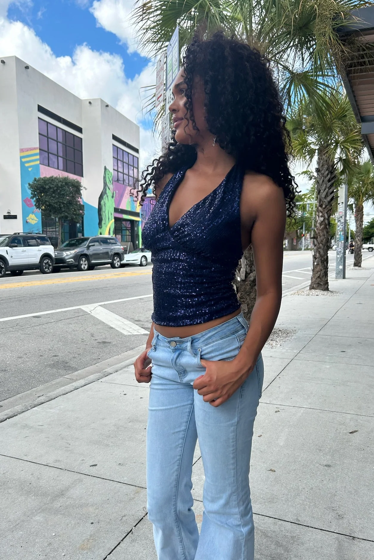 "Lume" top navy - Image 4