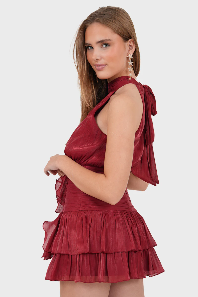 "Lumi" dress bordeaux - Image 4