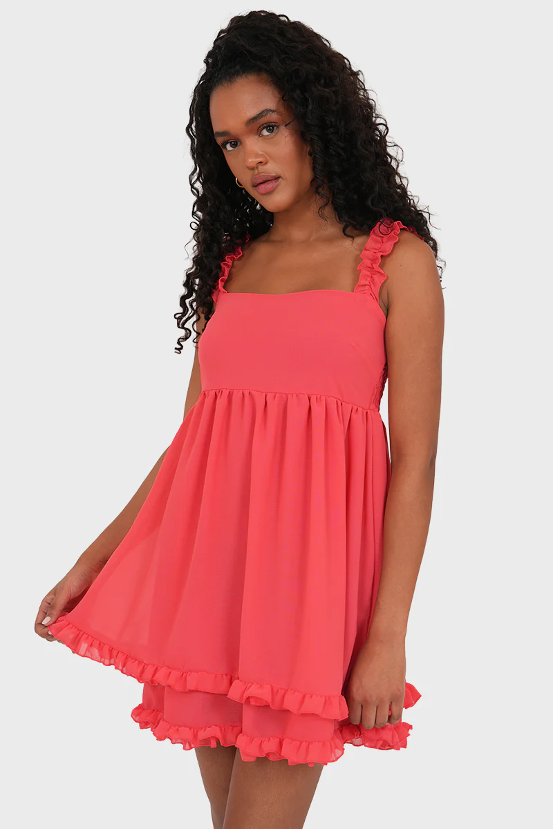"Maisie" dress coral - Image 3