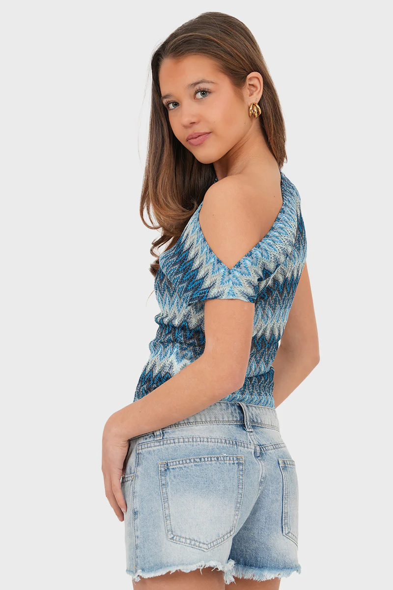 "Elin" top blue - Image 4