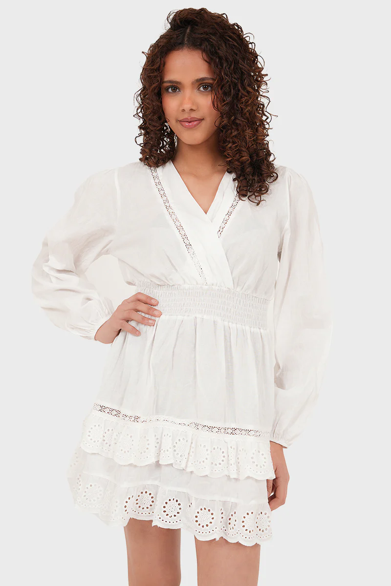 "Mira" dress white