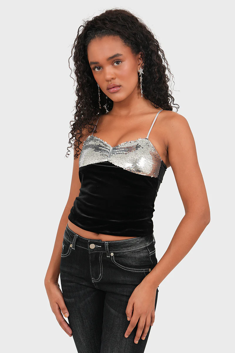 "Moonlight" top black - Image 2