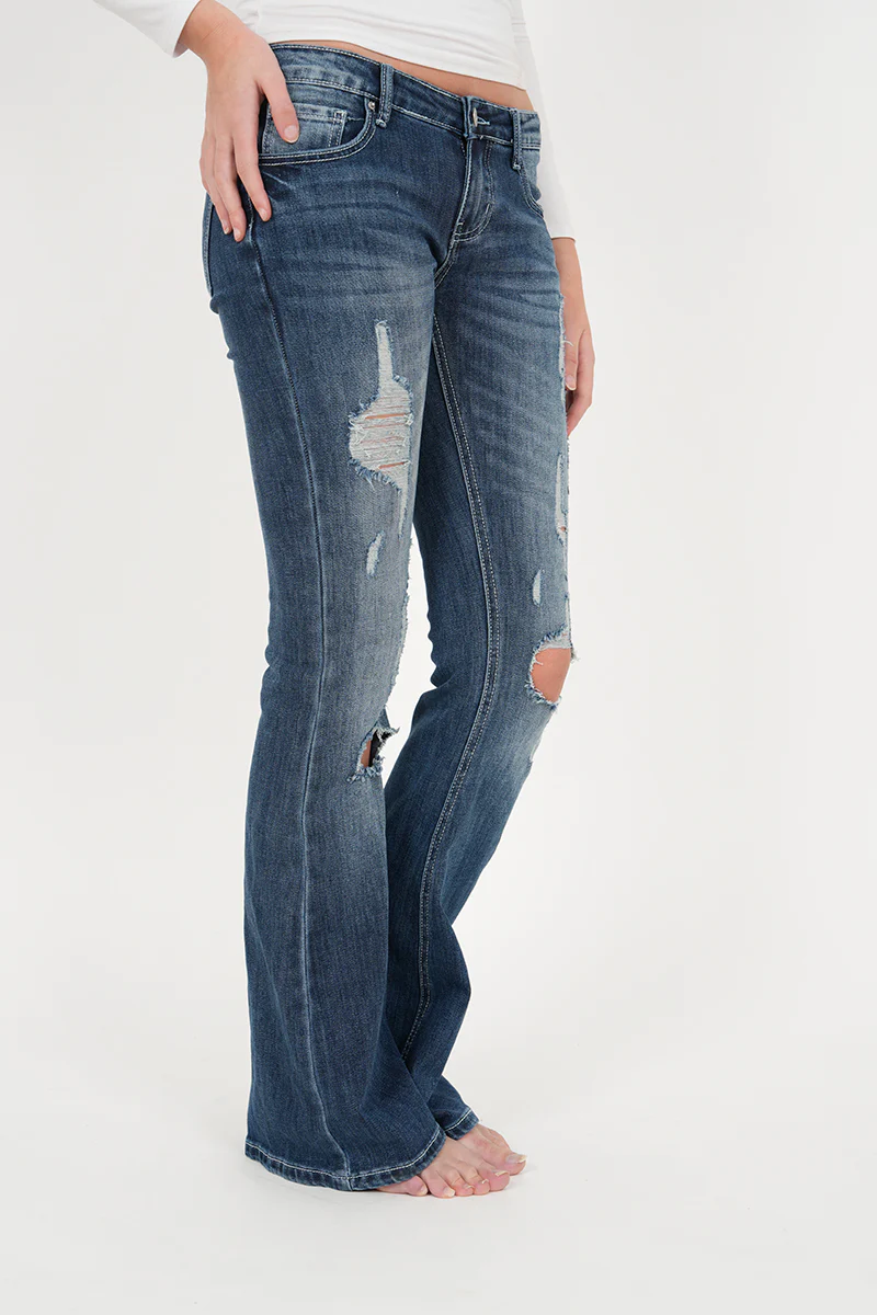 "Morgan" flared jeans dark blue - Image 4
