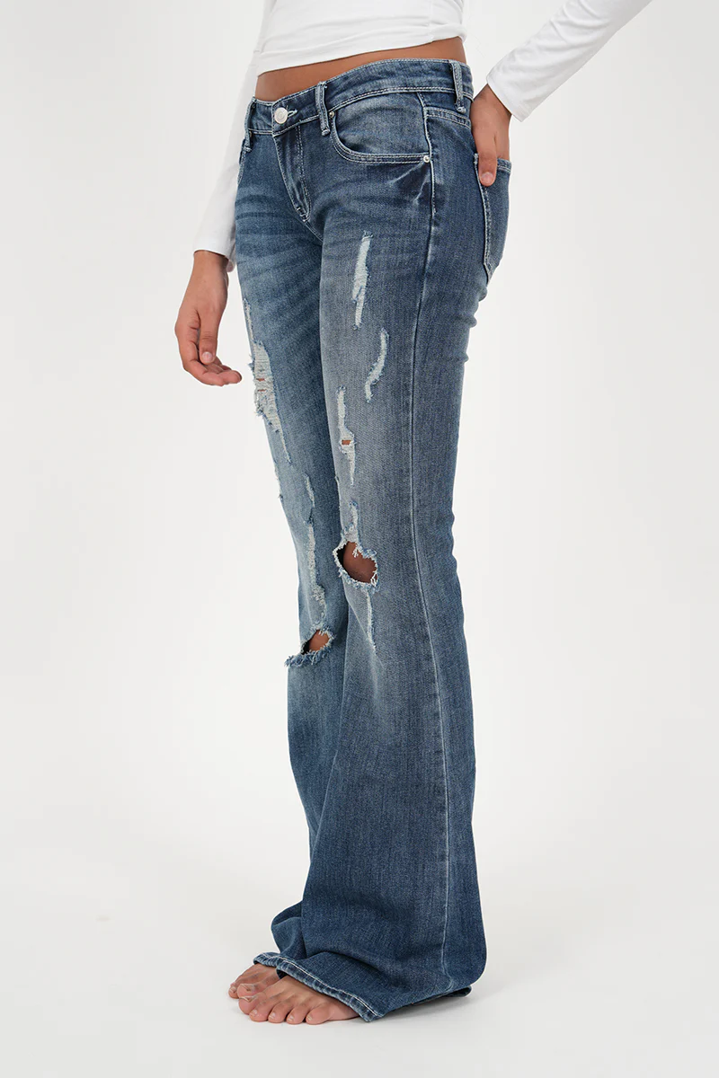 "Morgan" flared jeans dark blue tall - Image 5