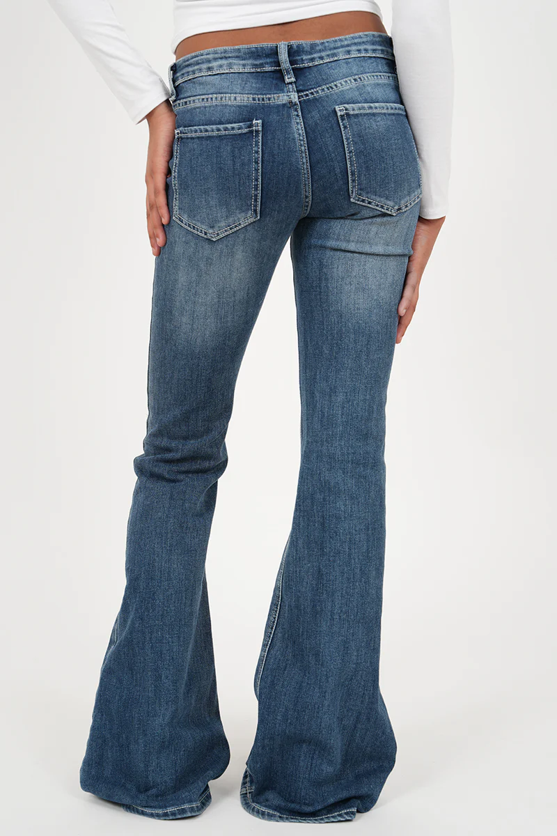 "Morgan" flared jeans dark blue tall - Image 6
