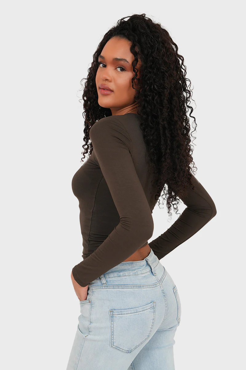 "Muse" top brown - Image 3