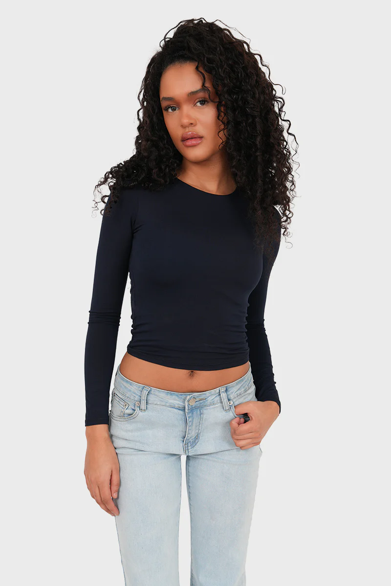 "Muse" top navy - Image 3