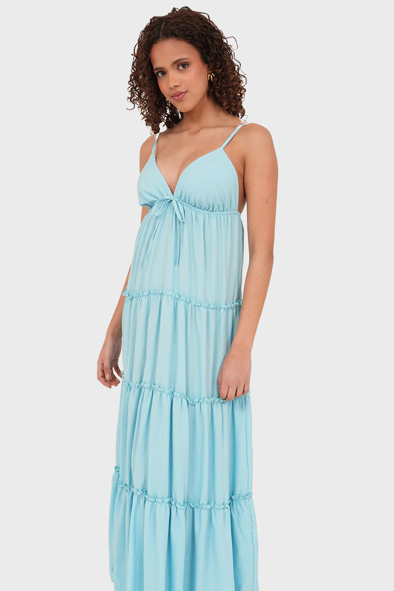 "Kiara" dress blue - Image 3