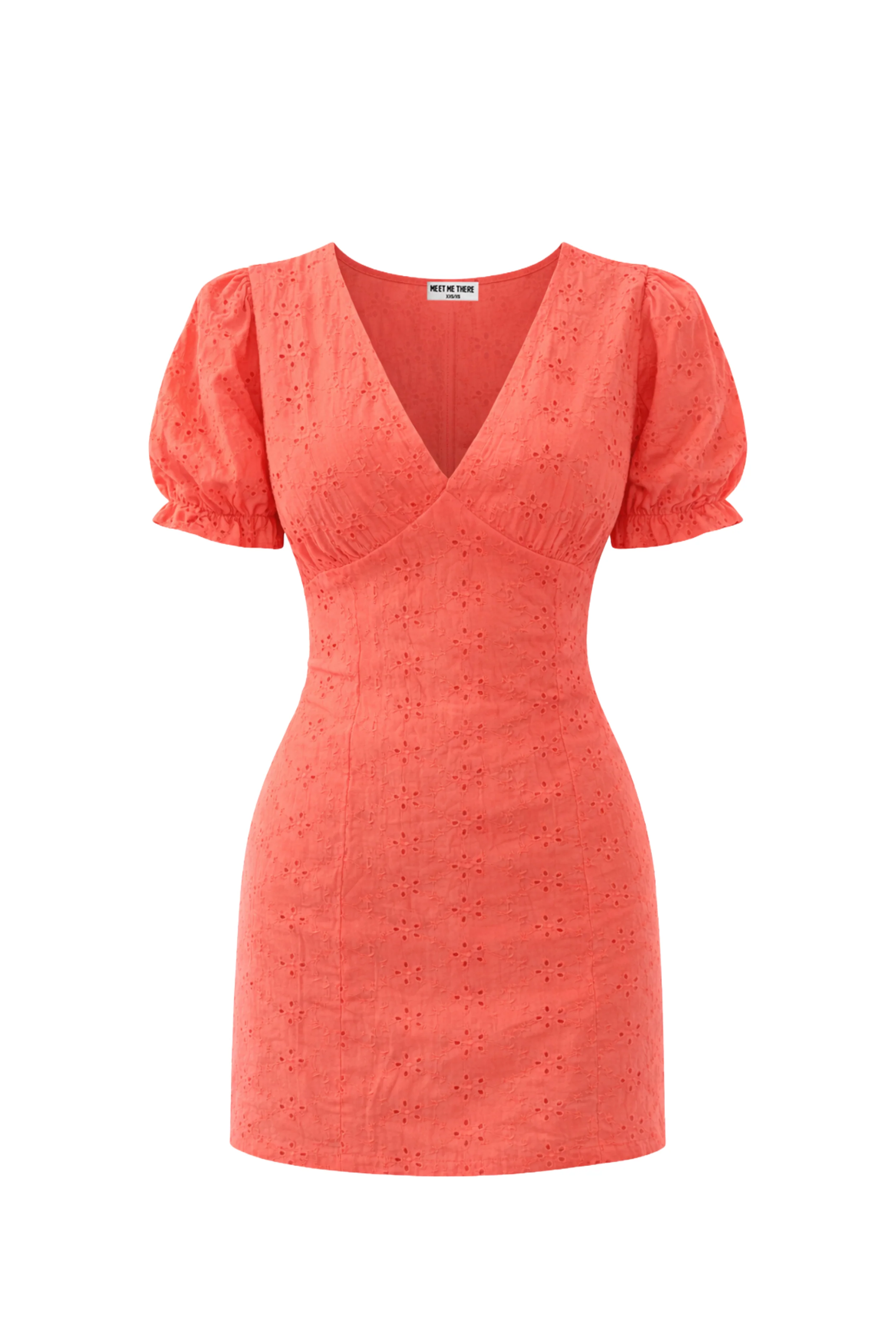 "Carly" dress coral - Image 5