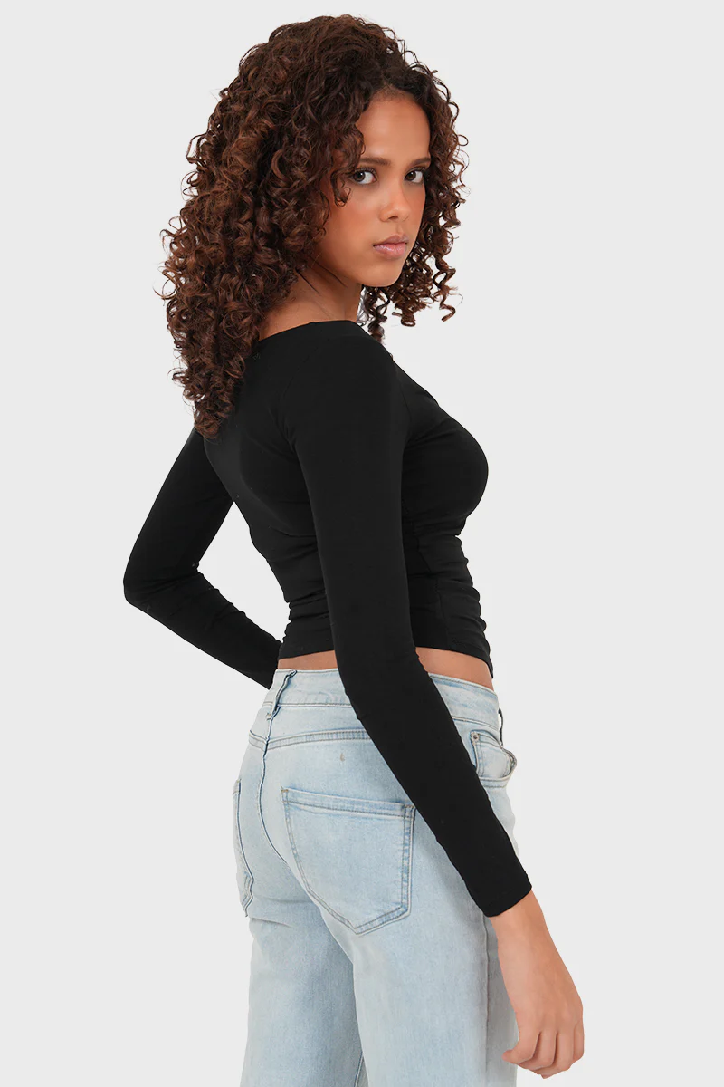 "Nola" top black - Image 3