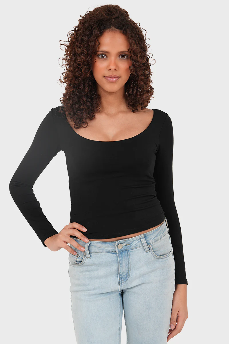 "Nola" top black - Image 5