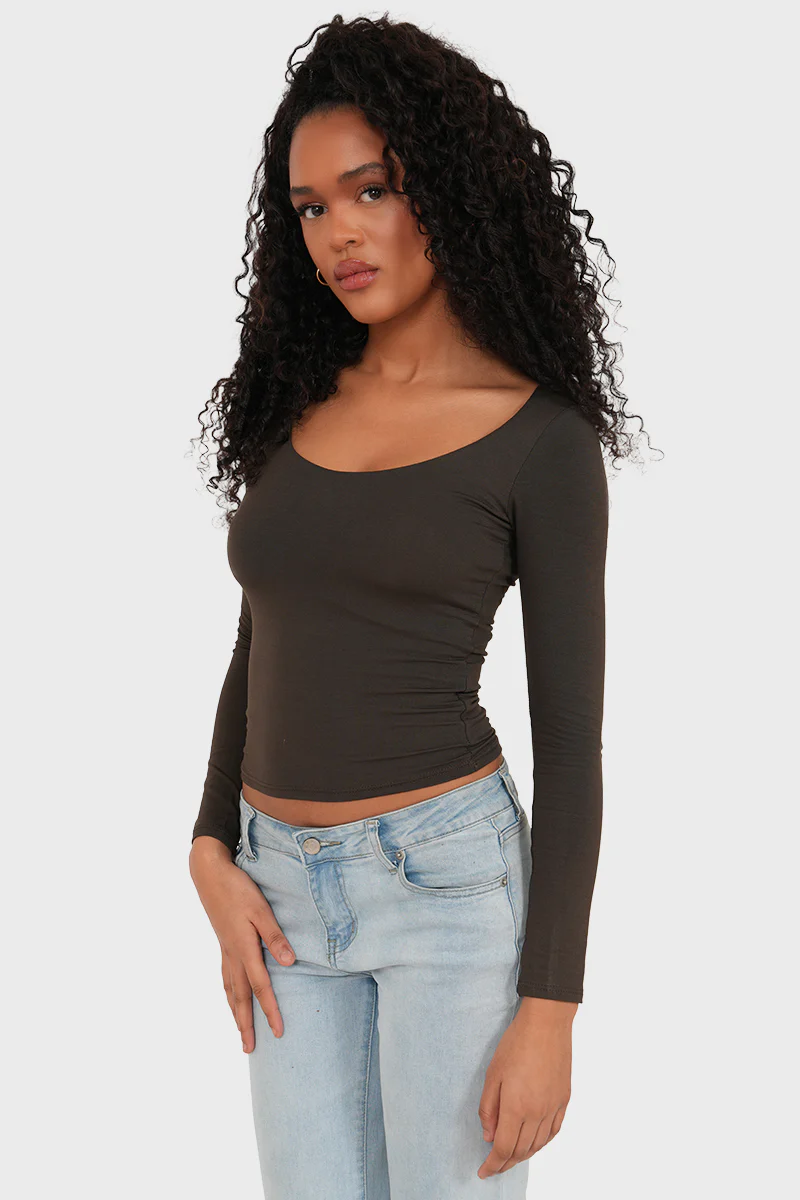 "Nola" top brown - Image 2