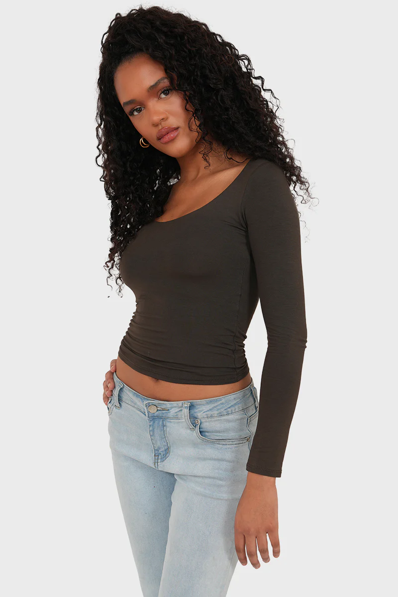 "Nola" top brown - Image 5