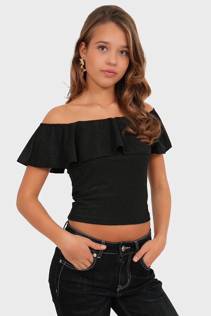 "Nora" top black - Image 3