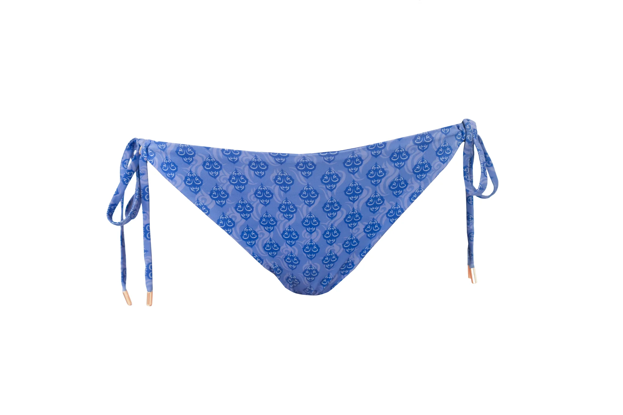 "Ocean" tied bikini bottom blue - Image 3