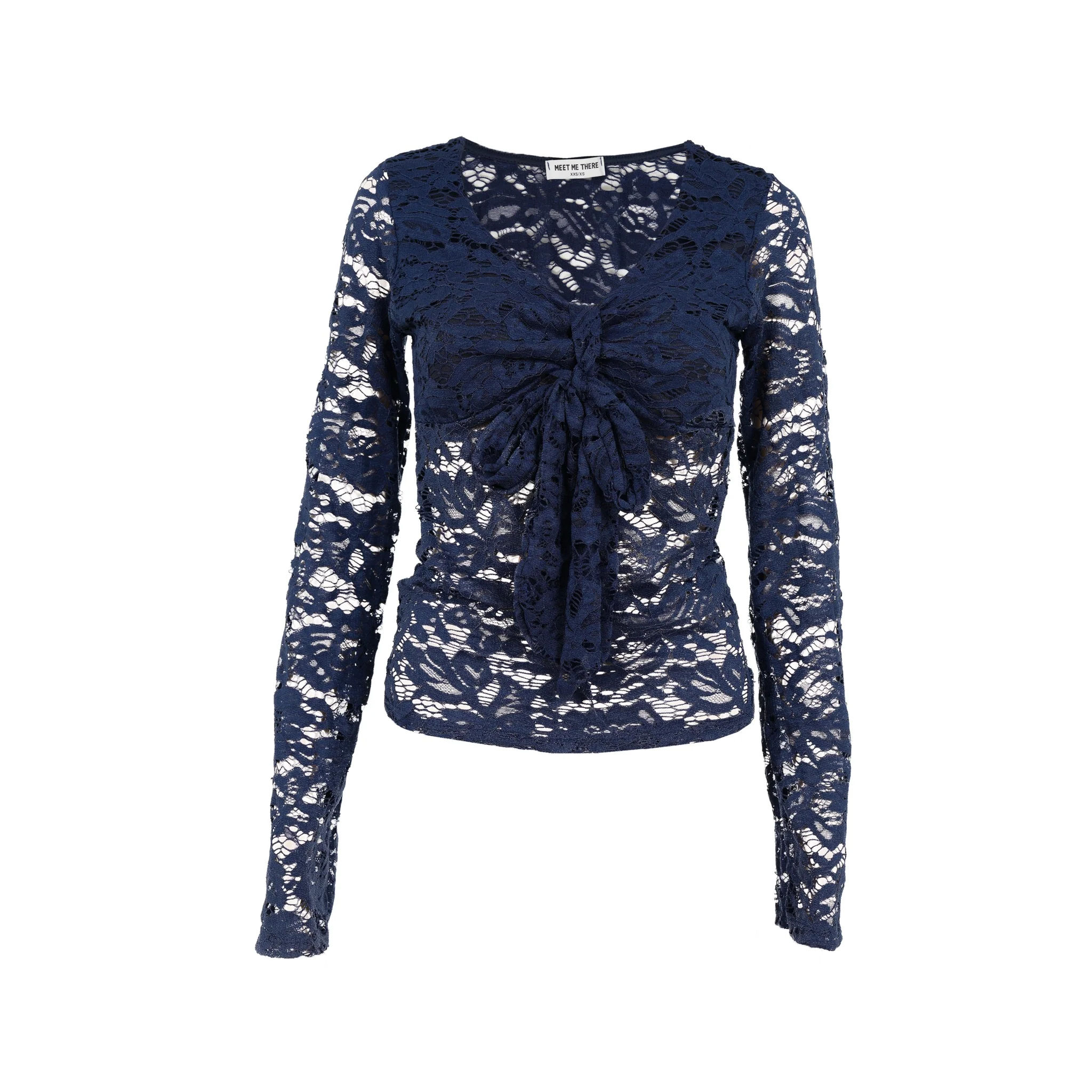 "Olive" top navy - Image 4