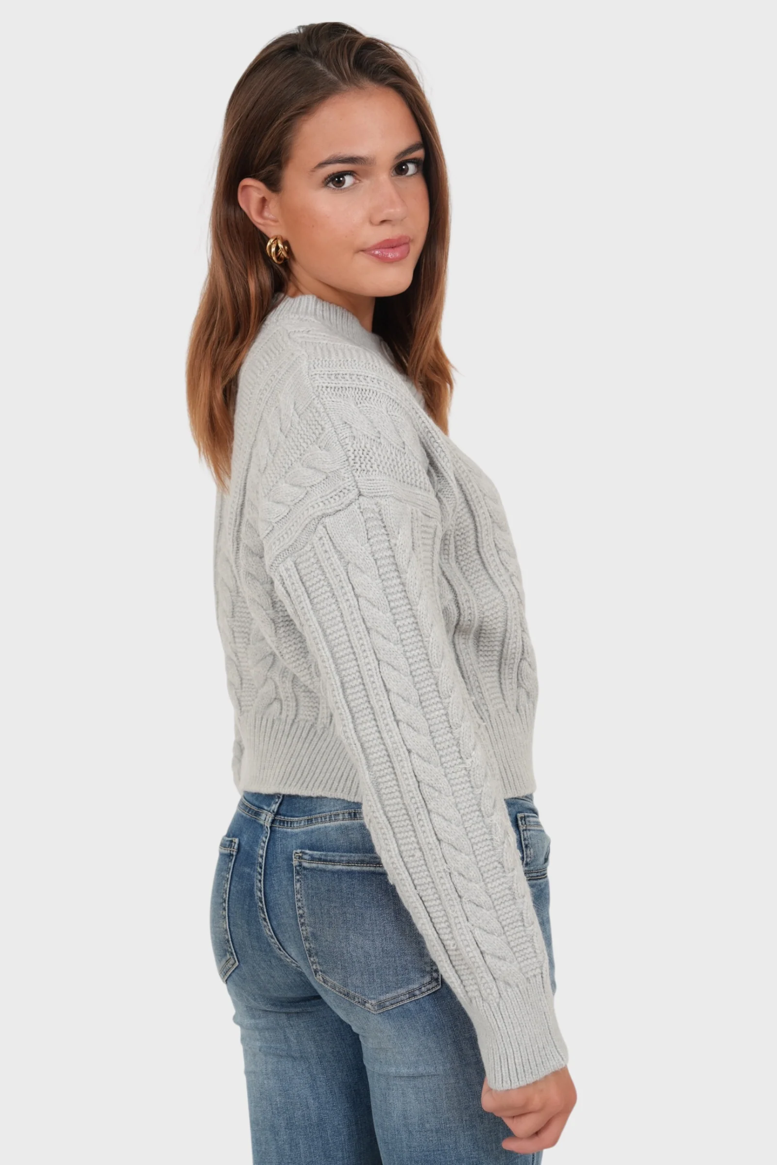 "Olivia" cardigan grey - Image 3