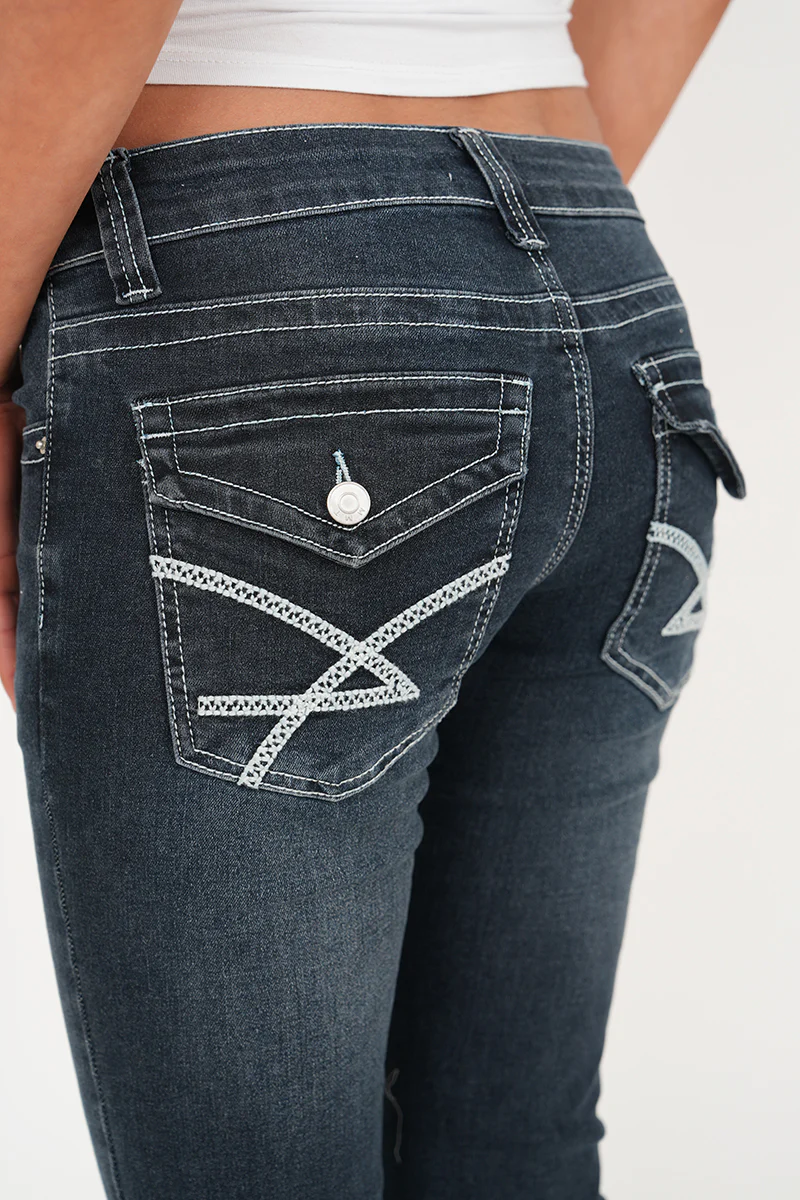 "Parker" flared jeans dark blue - Image 3