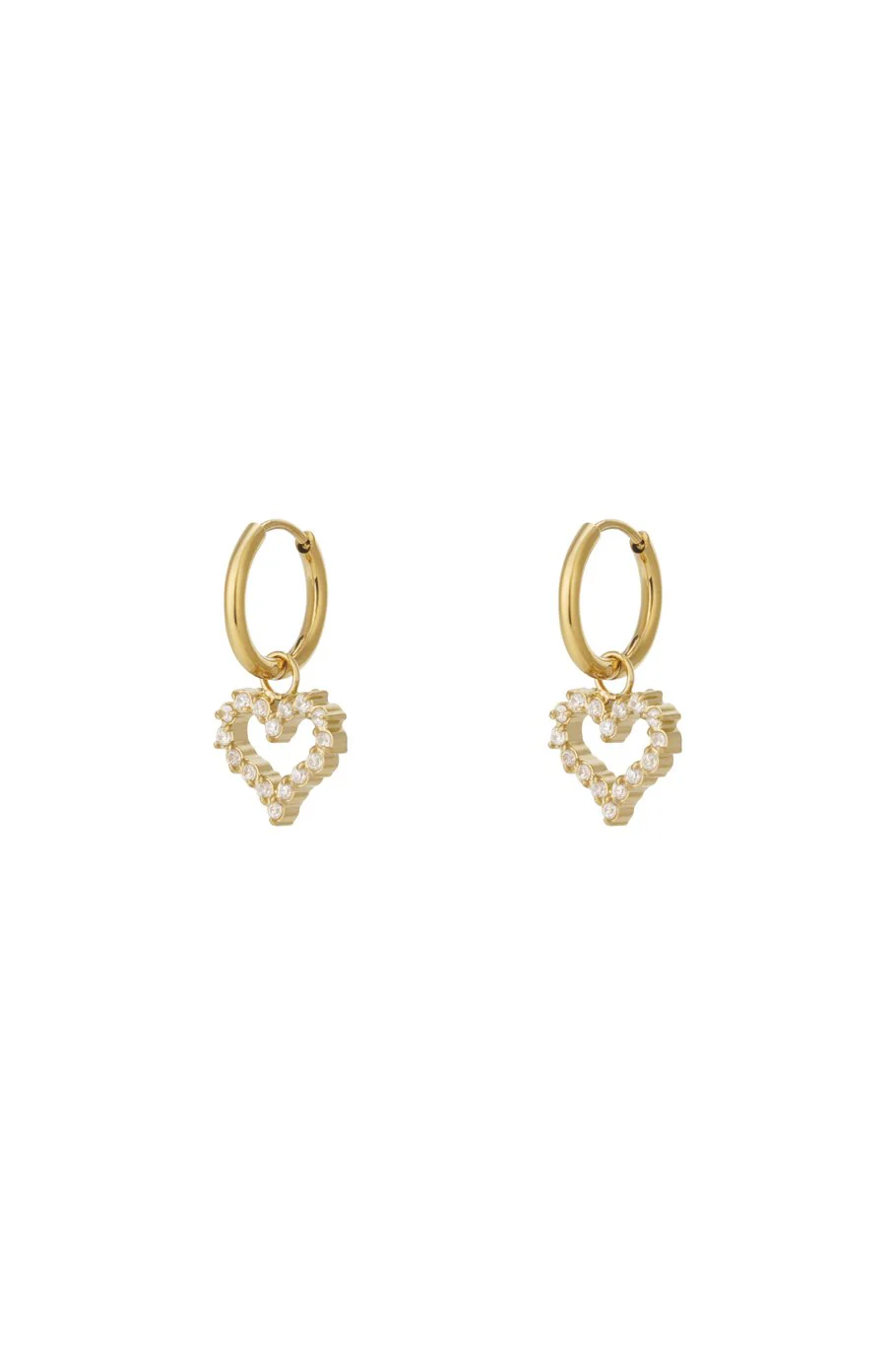 "Pearl heart" earrings
