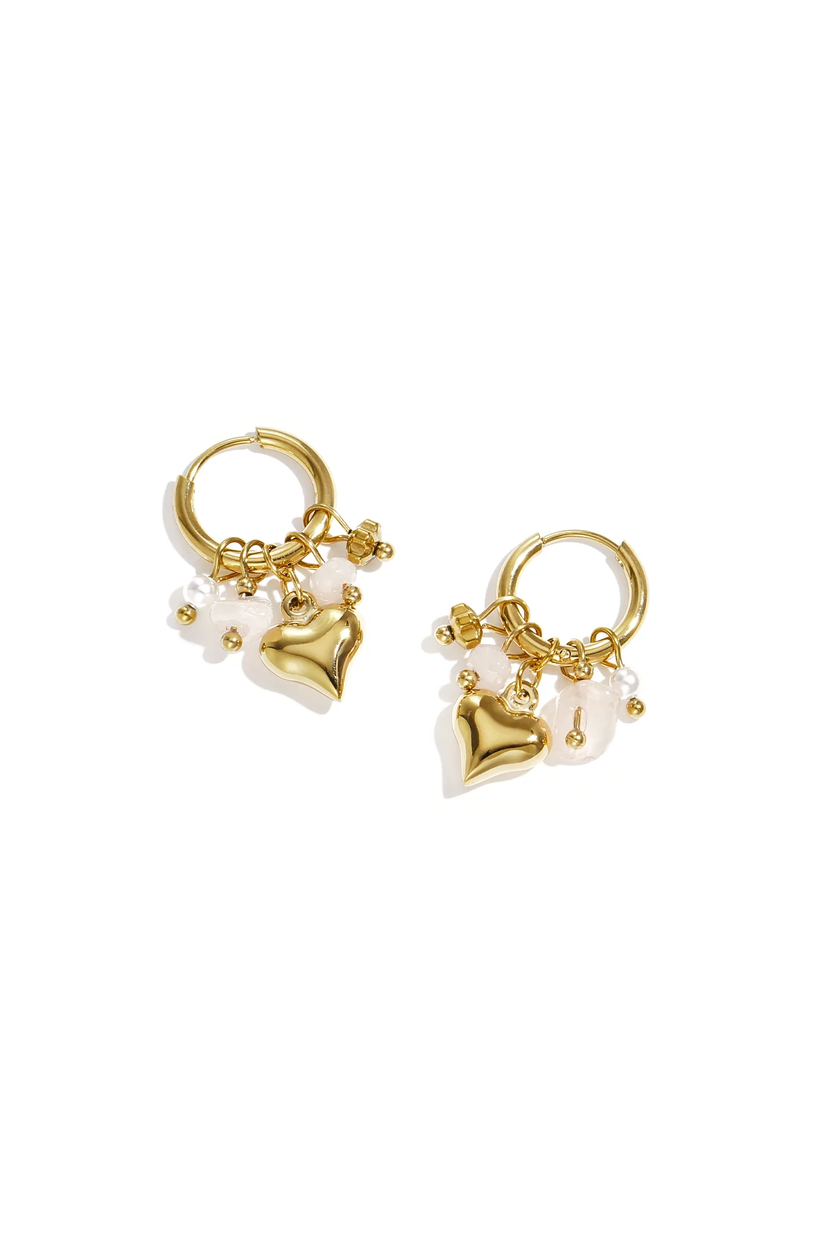 "Love charm" heart earrings