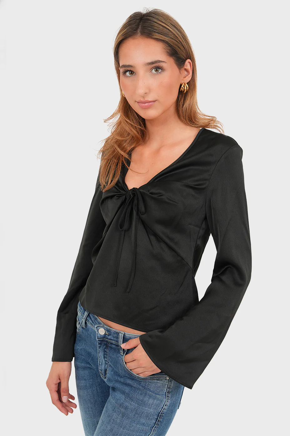 "Pearl" top black - Image 3