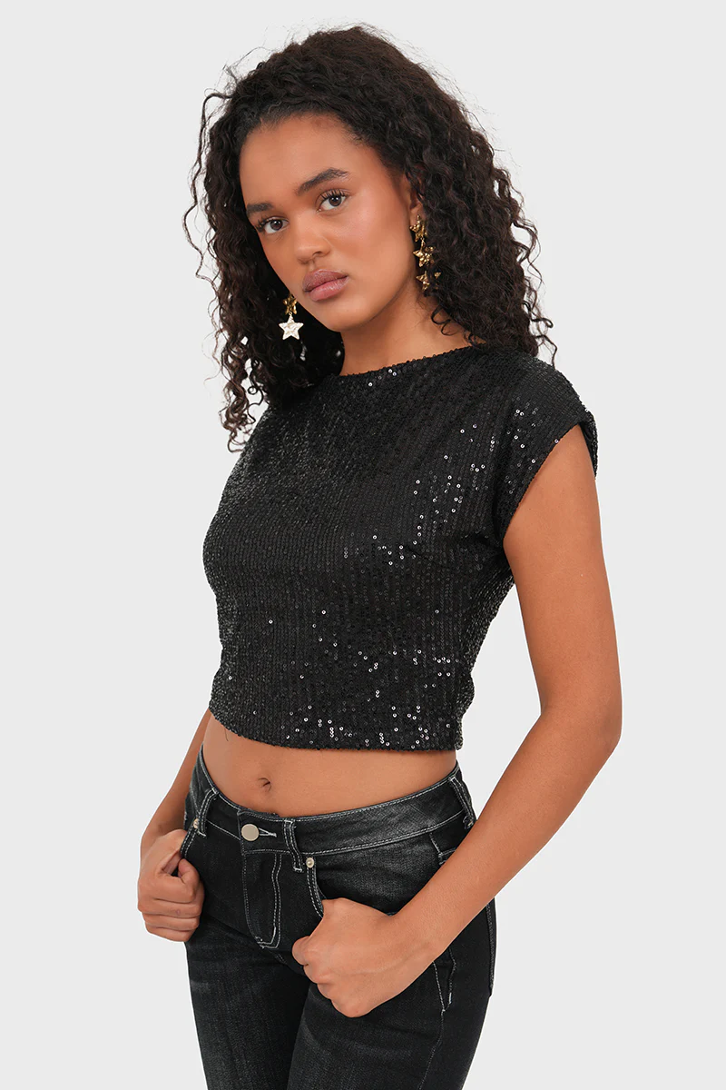 "Radiant" top black - Image 2