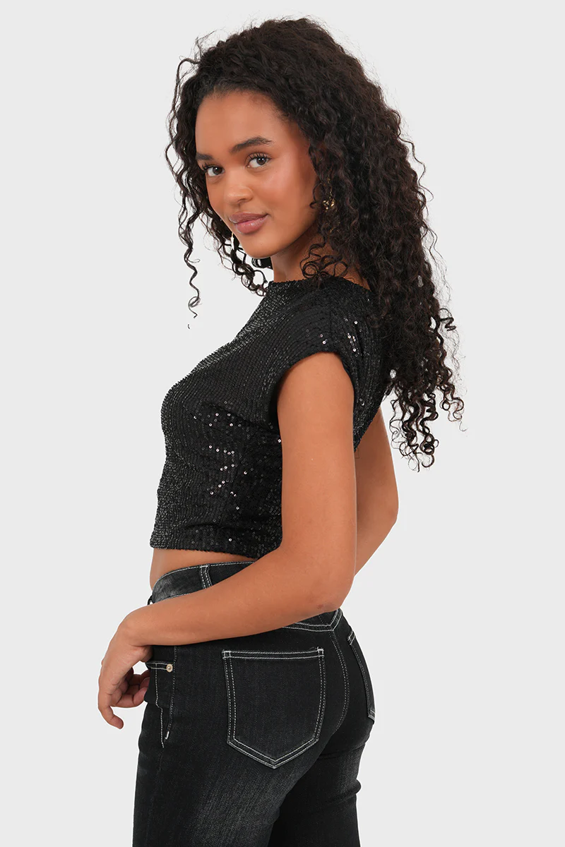 "Radiant" top black - Image 3