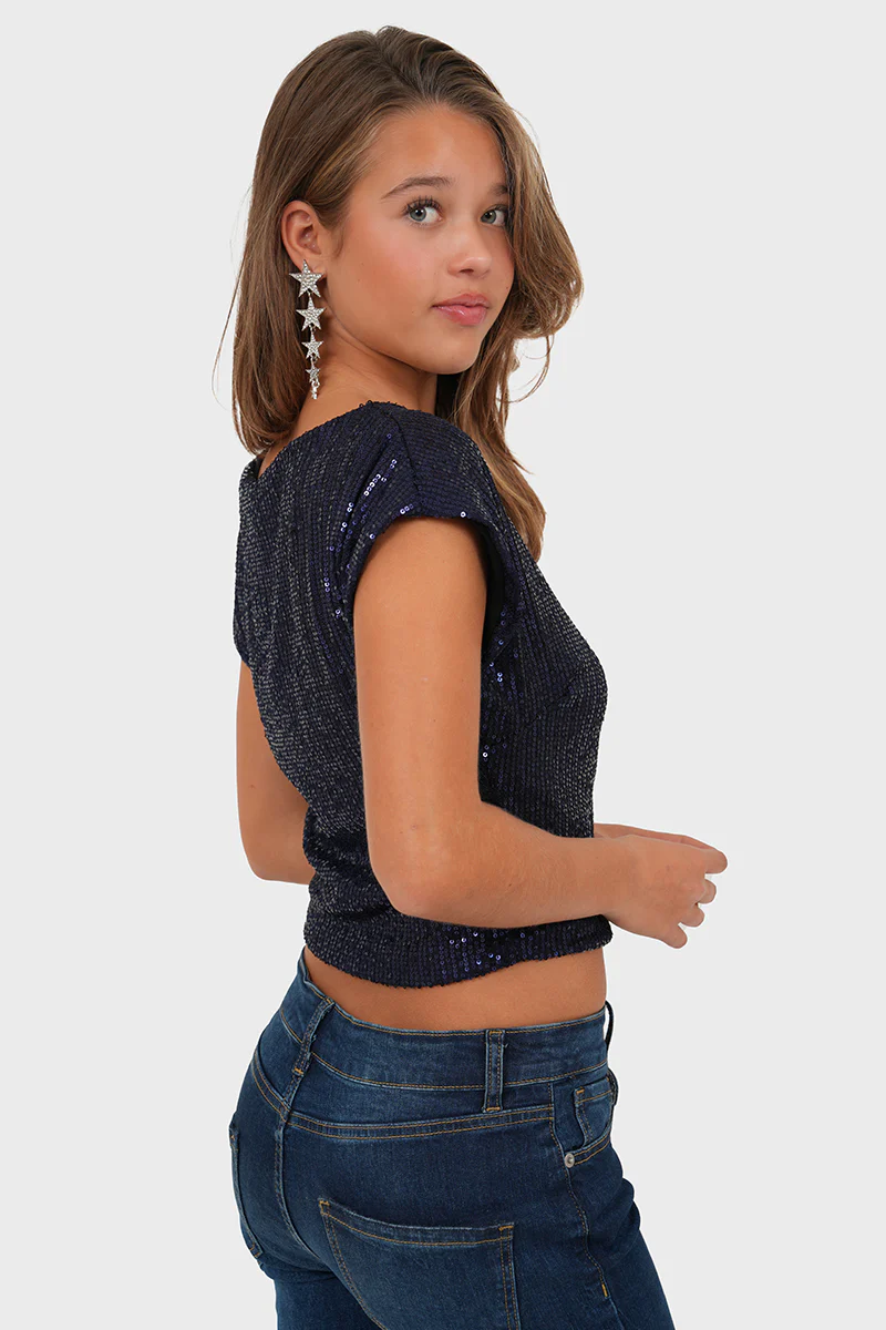 "Radiant" top navy - Image 3