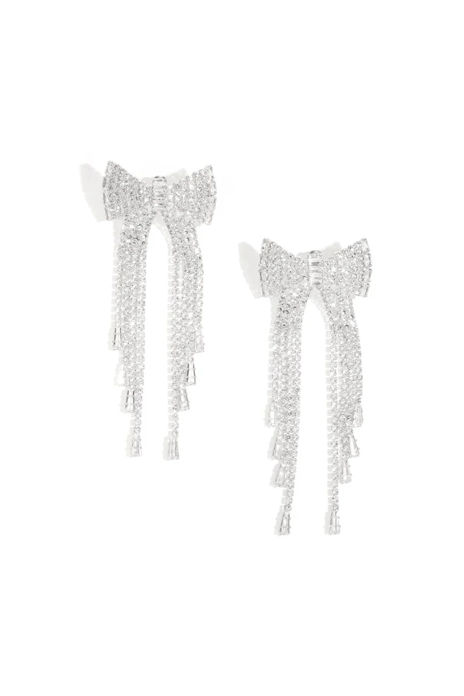 "Ribbon" earrings silver