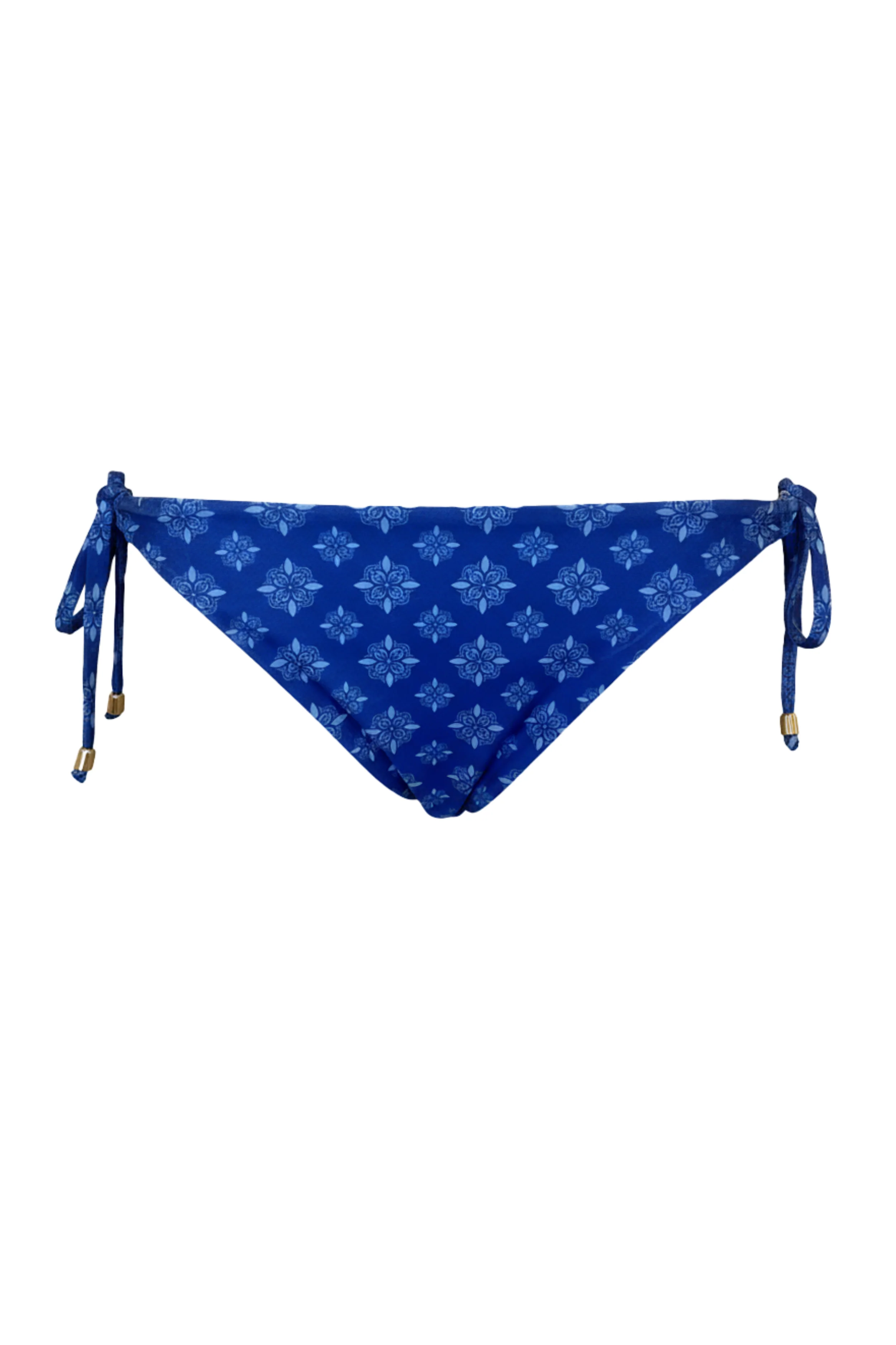 "River" tied bikini bottom blue - Image 3