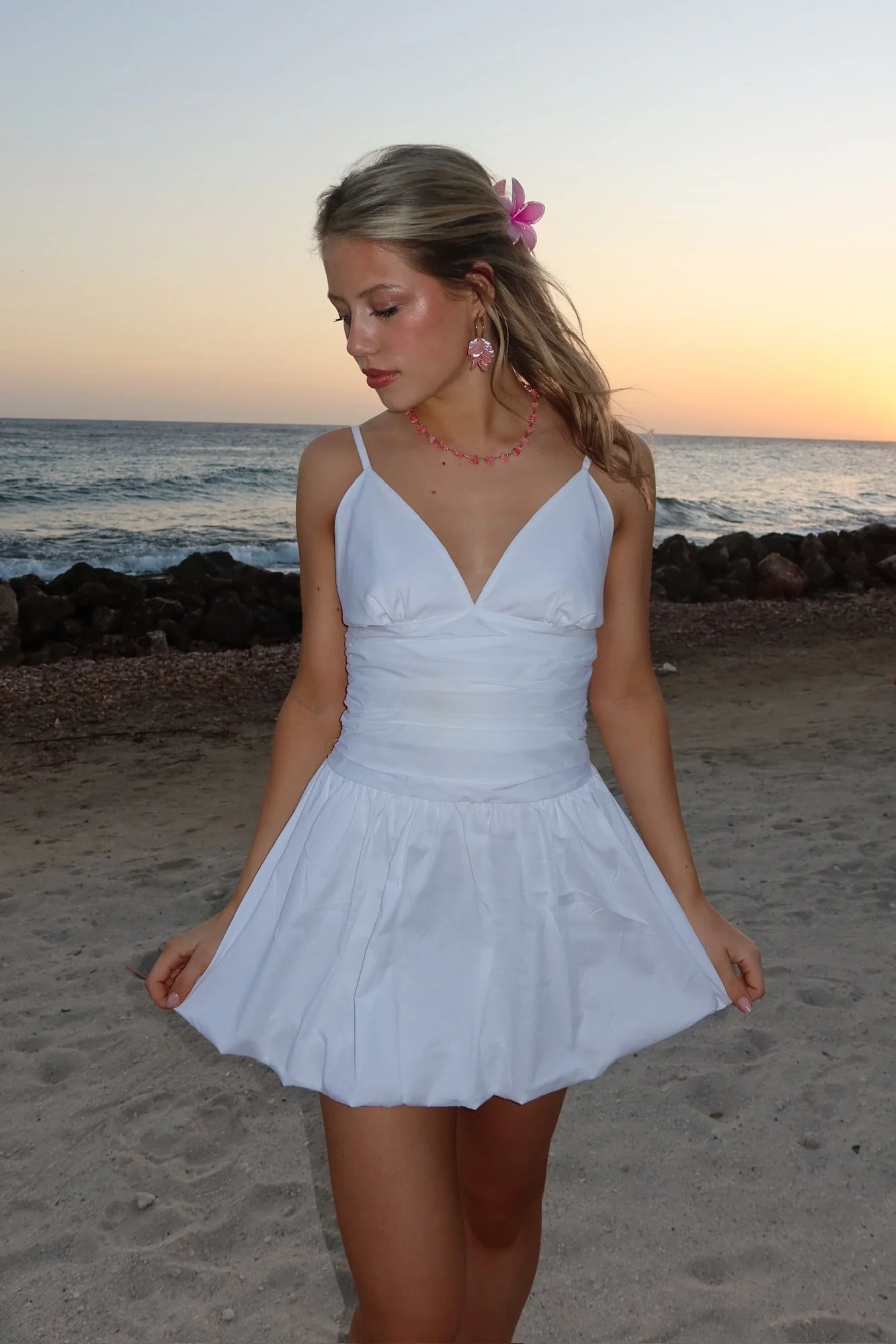 "Sammie" dress white