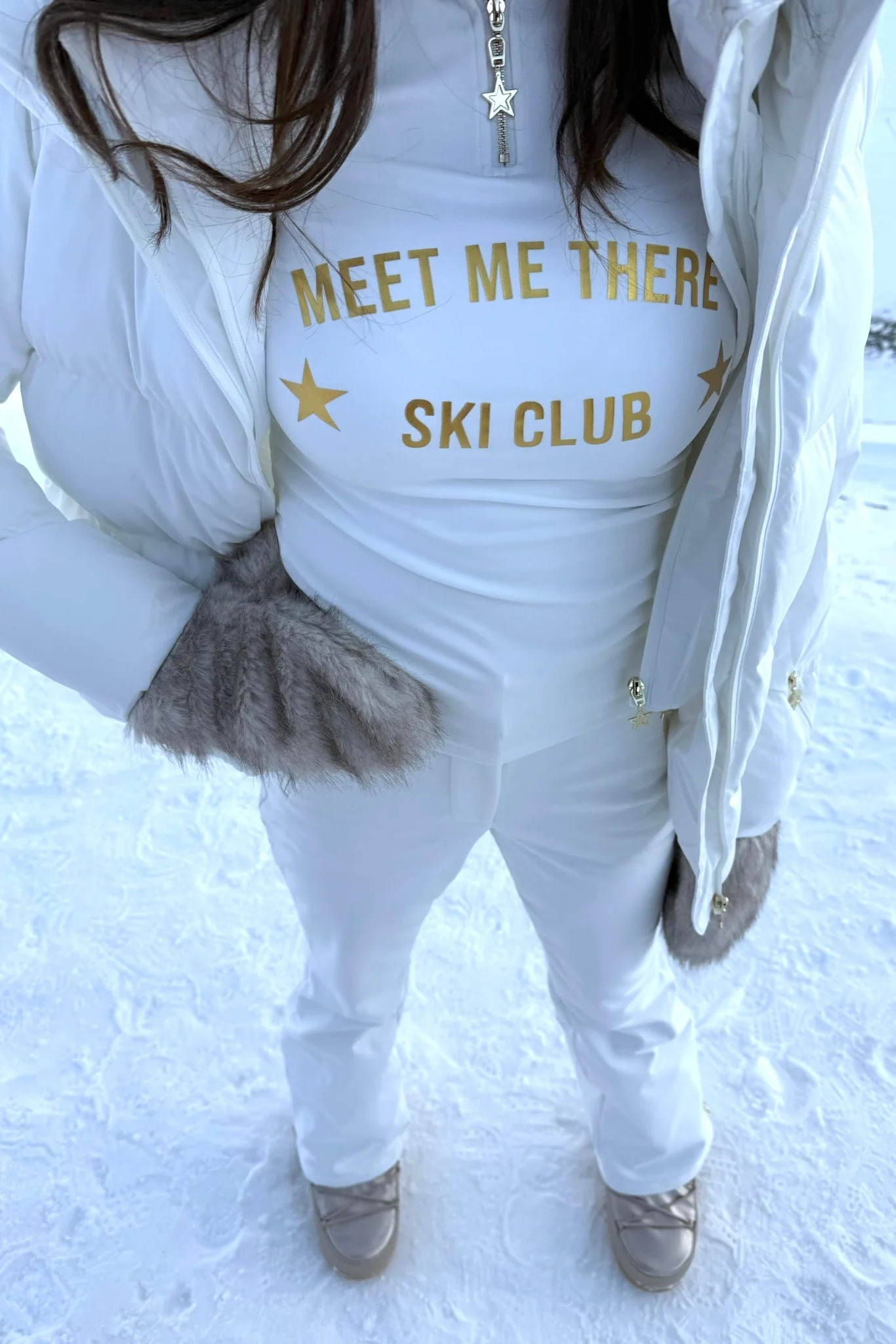 "Ski club" ski pully white - Image 5