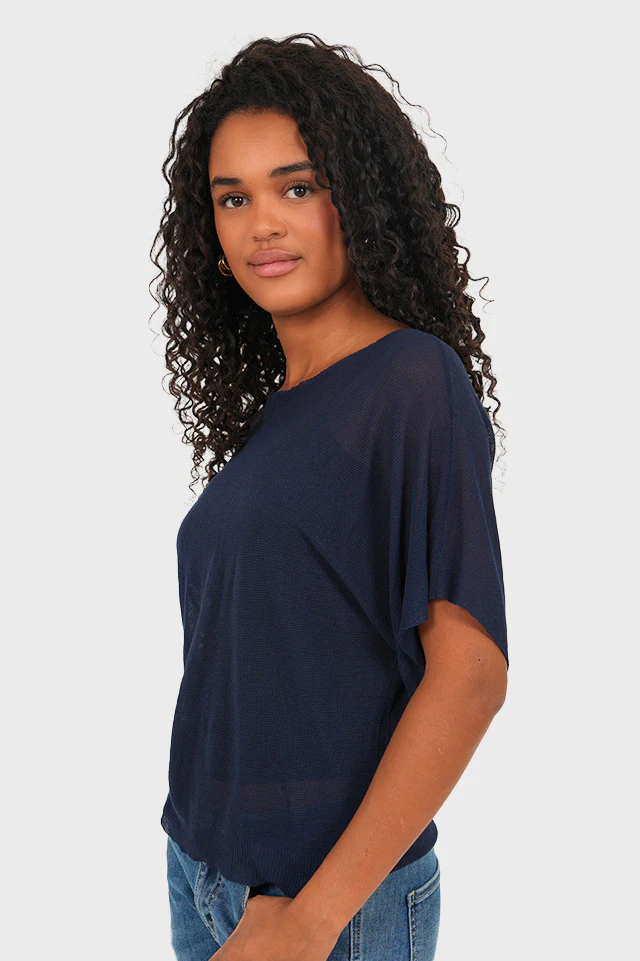 "Sky" top navy - Image 2