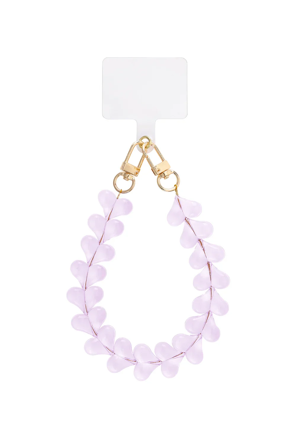 "Small" hearts phone cord lila