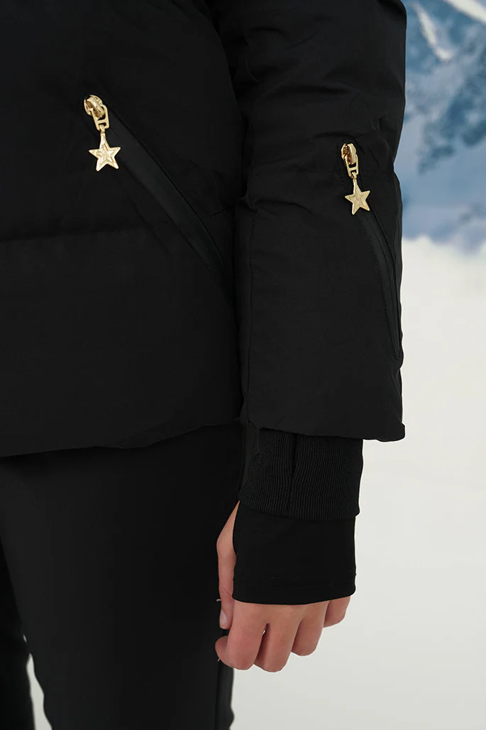 "Snowfall" ski jacket black - Image 5