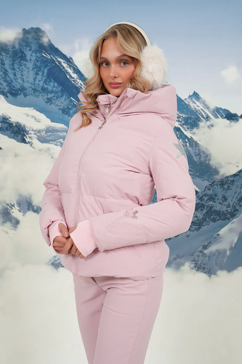 "Snowfall" ski jacket pink - Image 6
