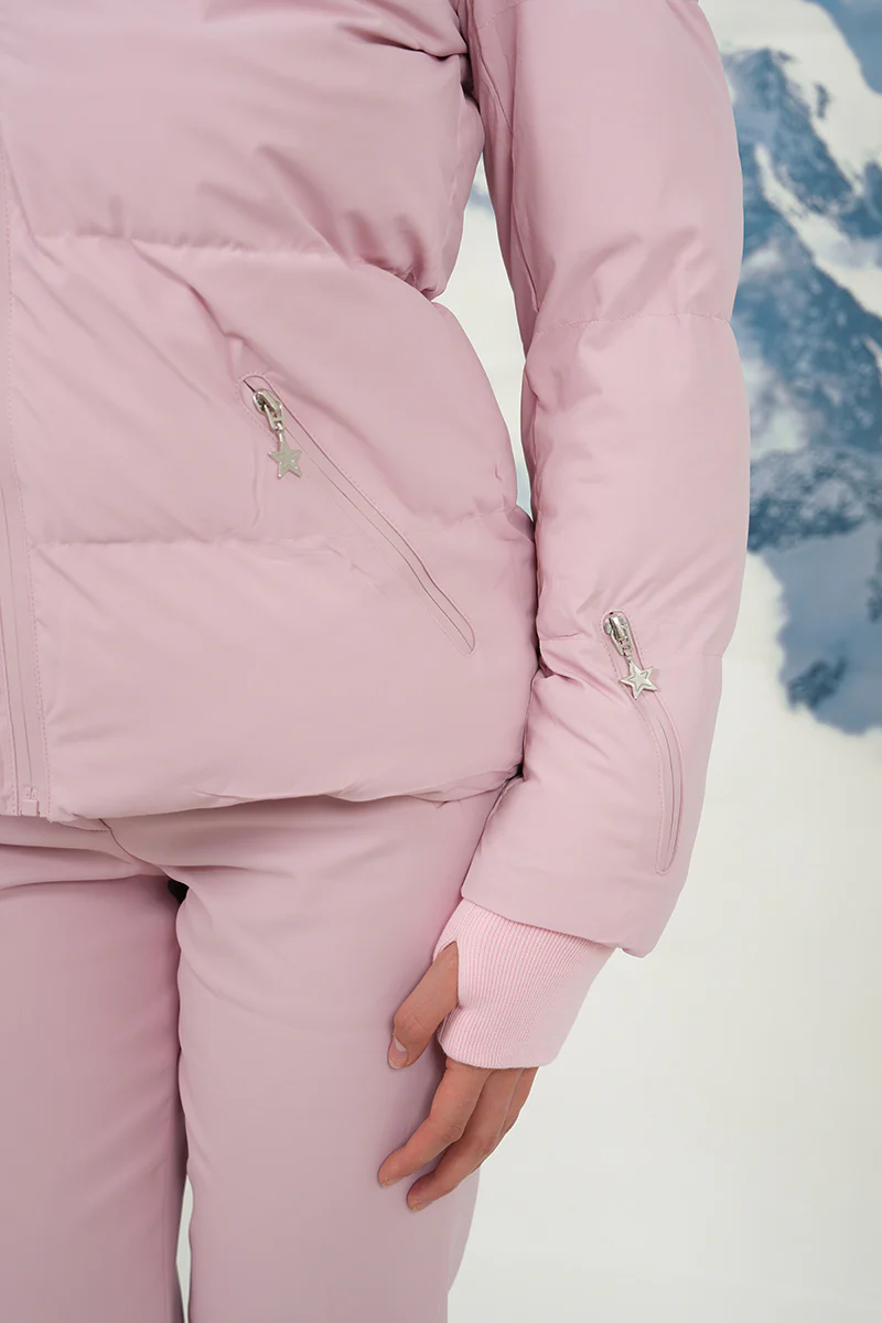 "Snowfall" ski jacket pink - Image 7