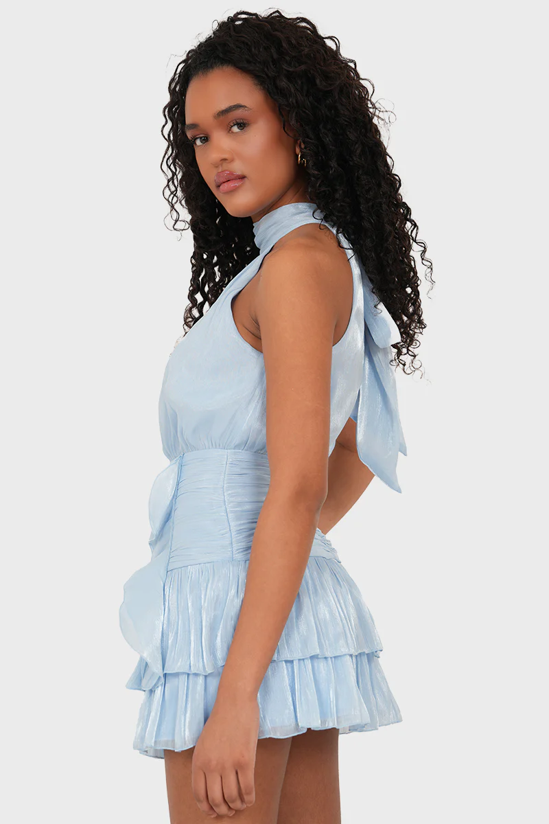 "Solene" dress light blue - Image 3