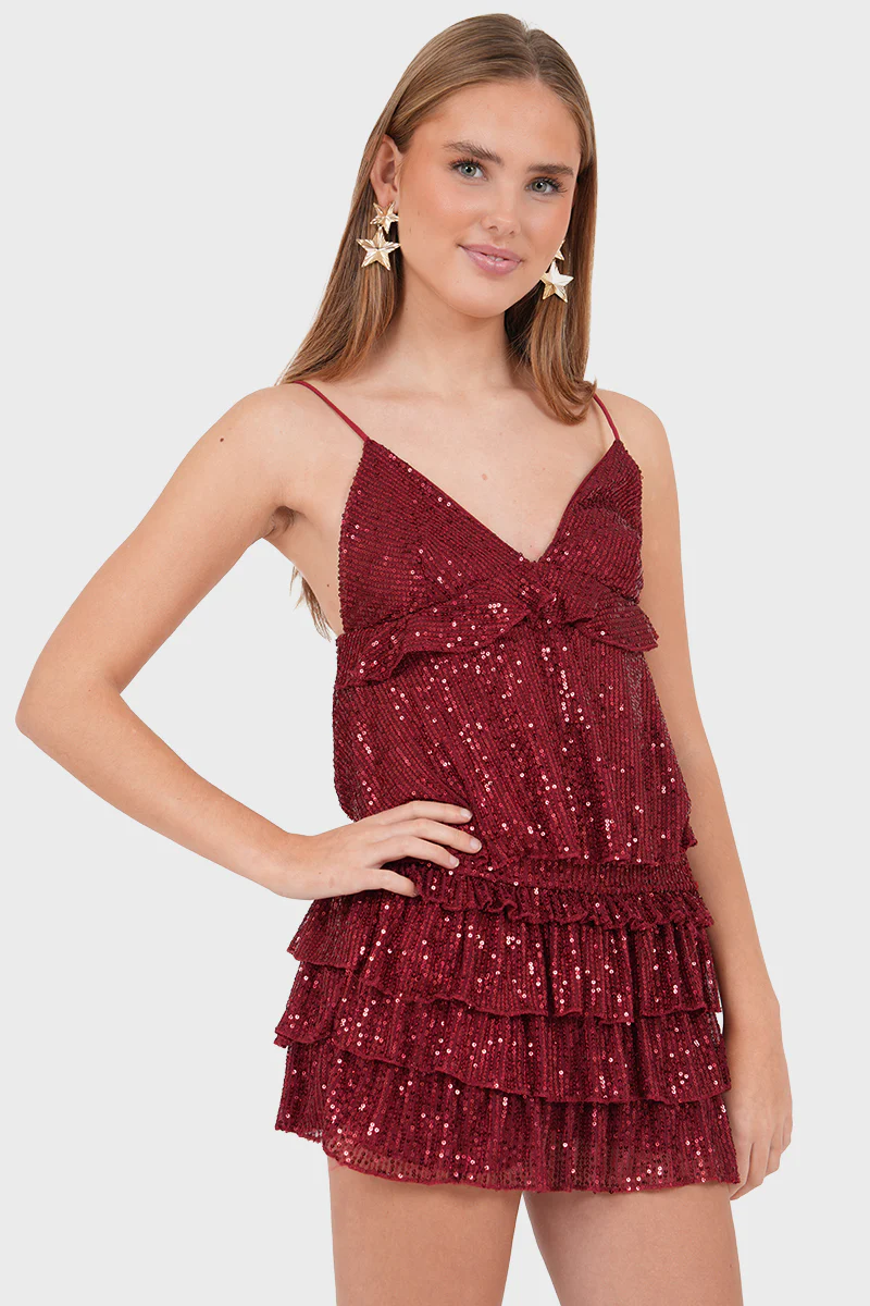 "Spark" skirt bordeaux - Image 2