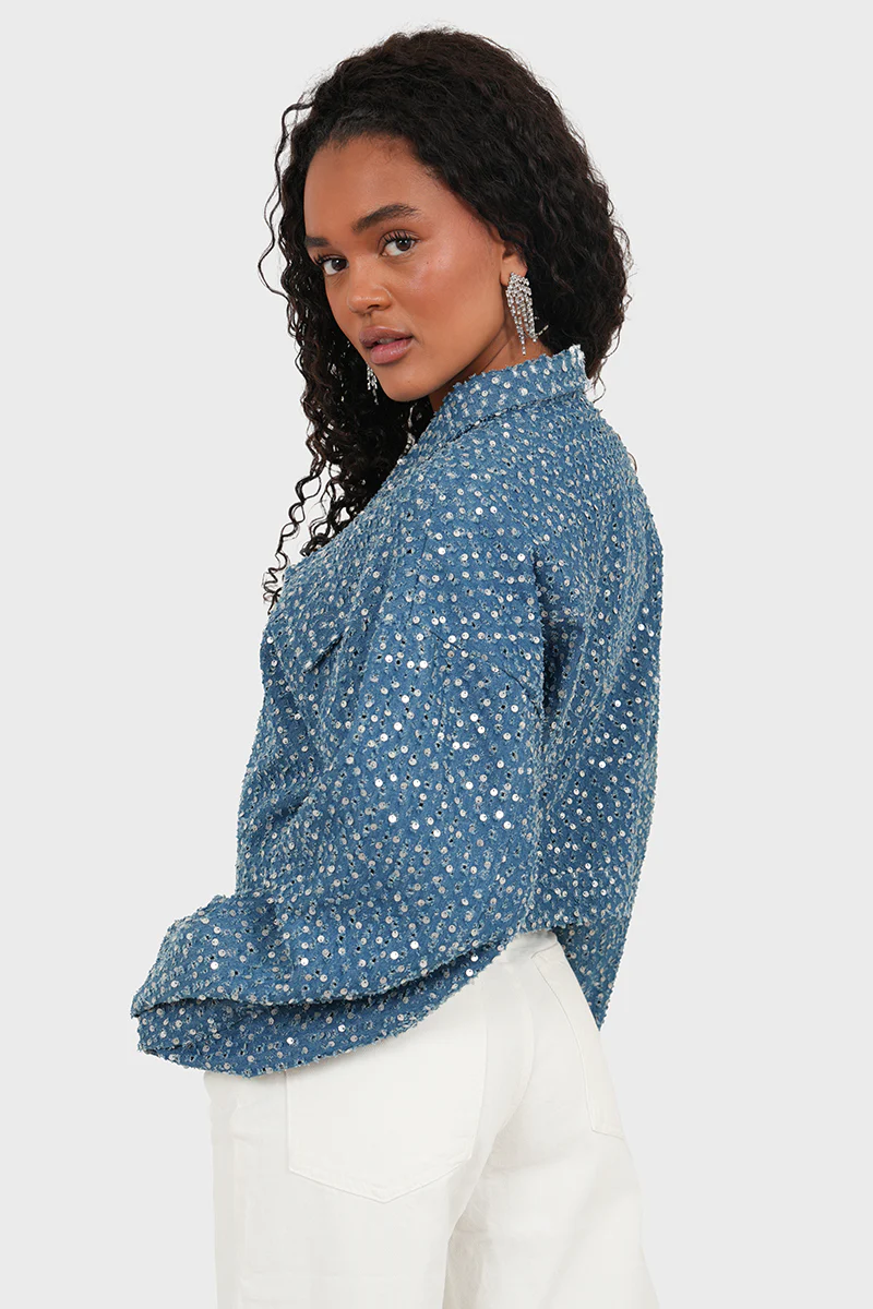 "Sparkeling" denim jacket - Image 3