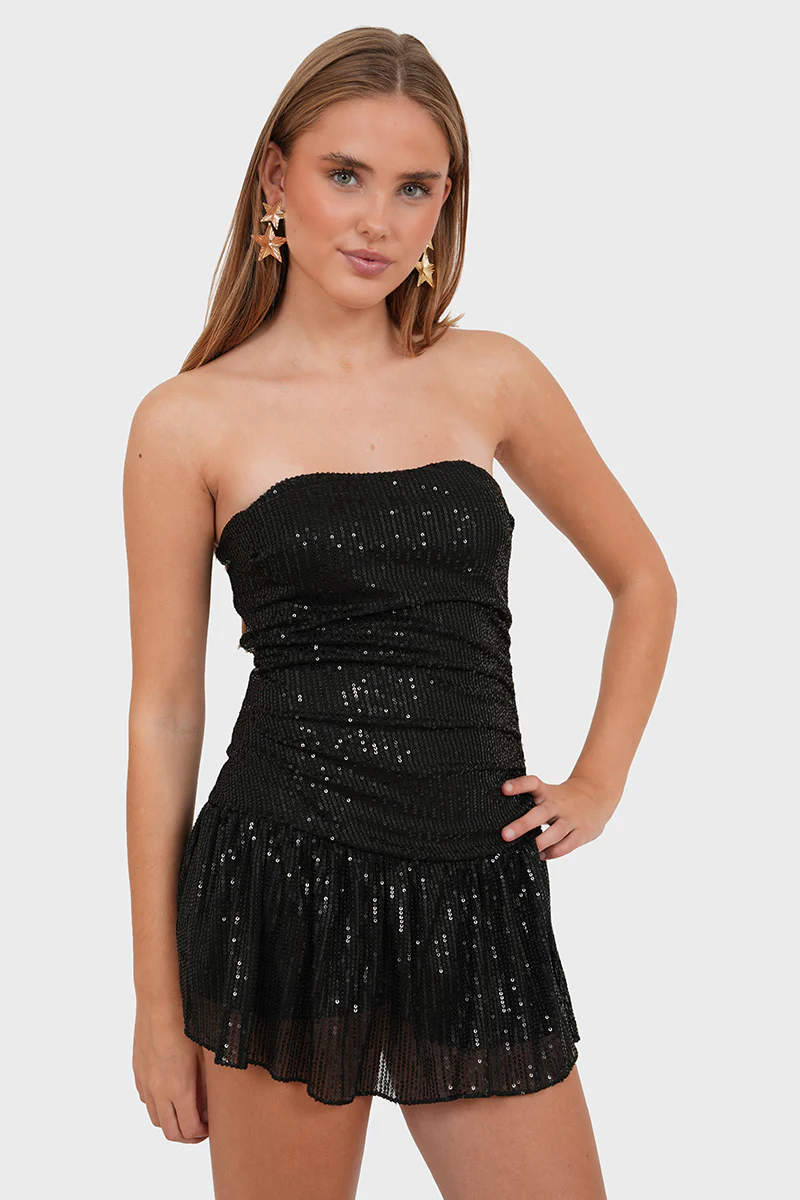 "Sparkly" dress black - Image 2