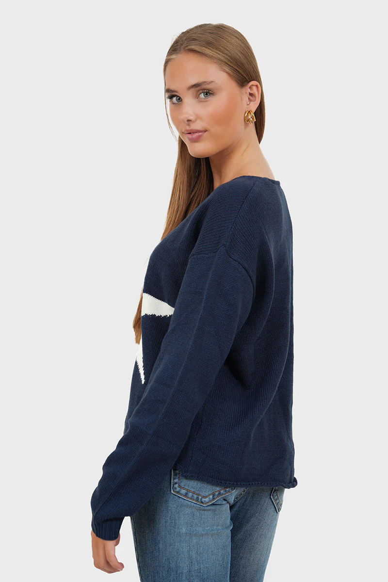 "Starlit" sweater navy - Image 2