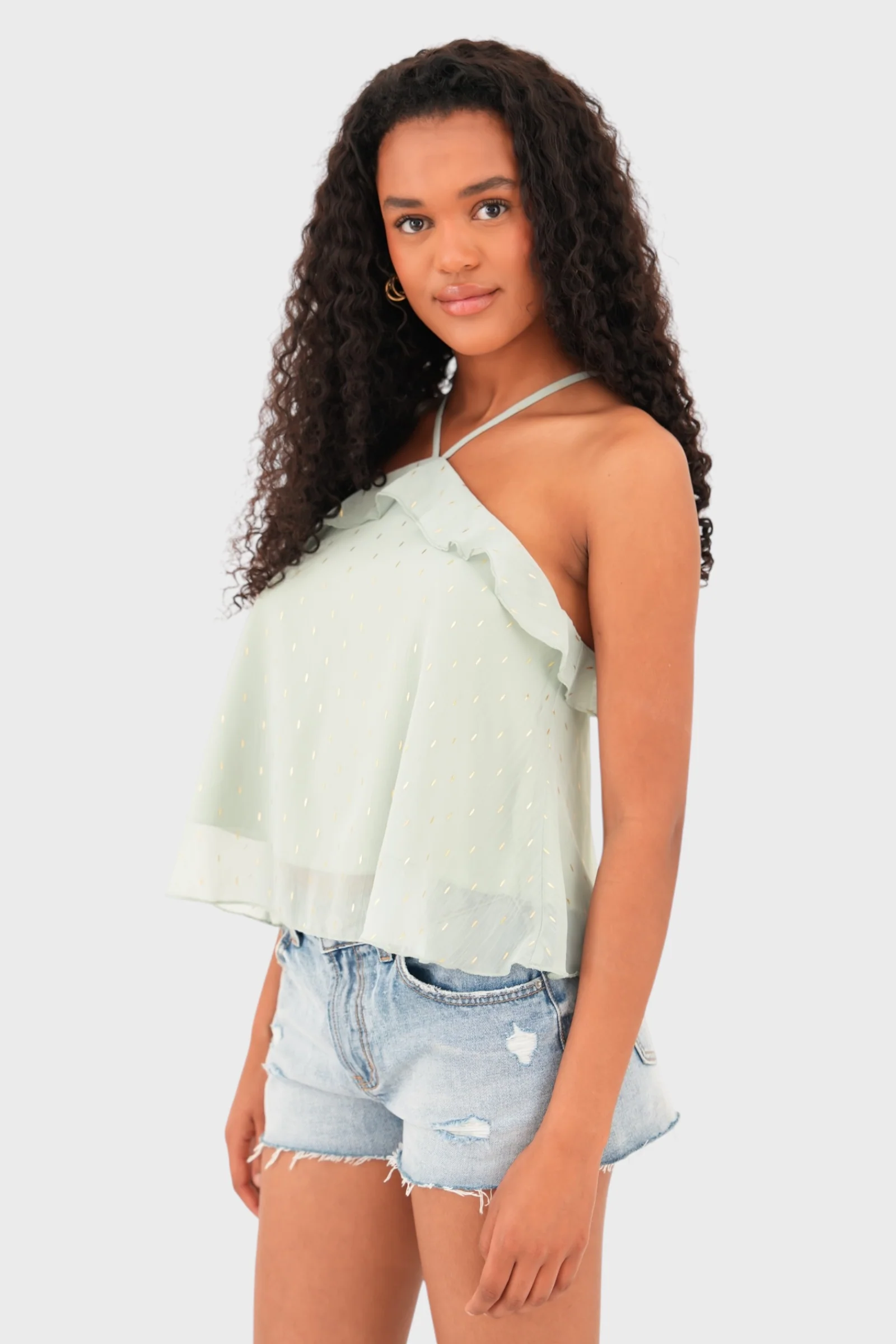 "Sunlit" top green - Image 2