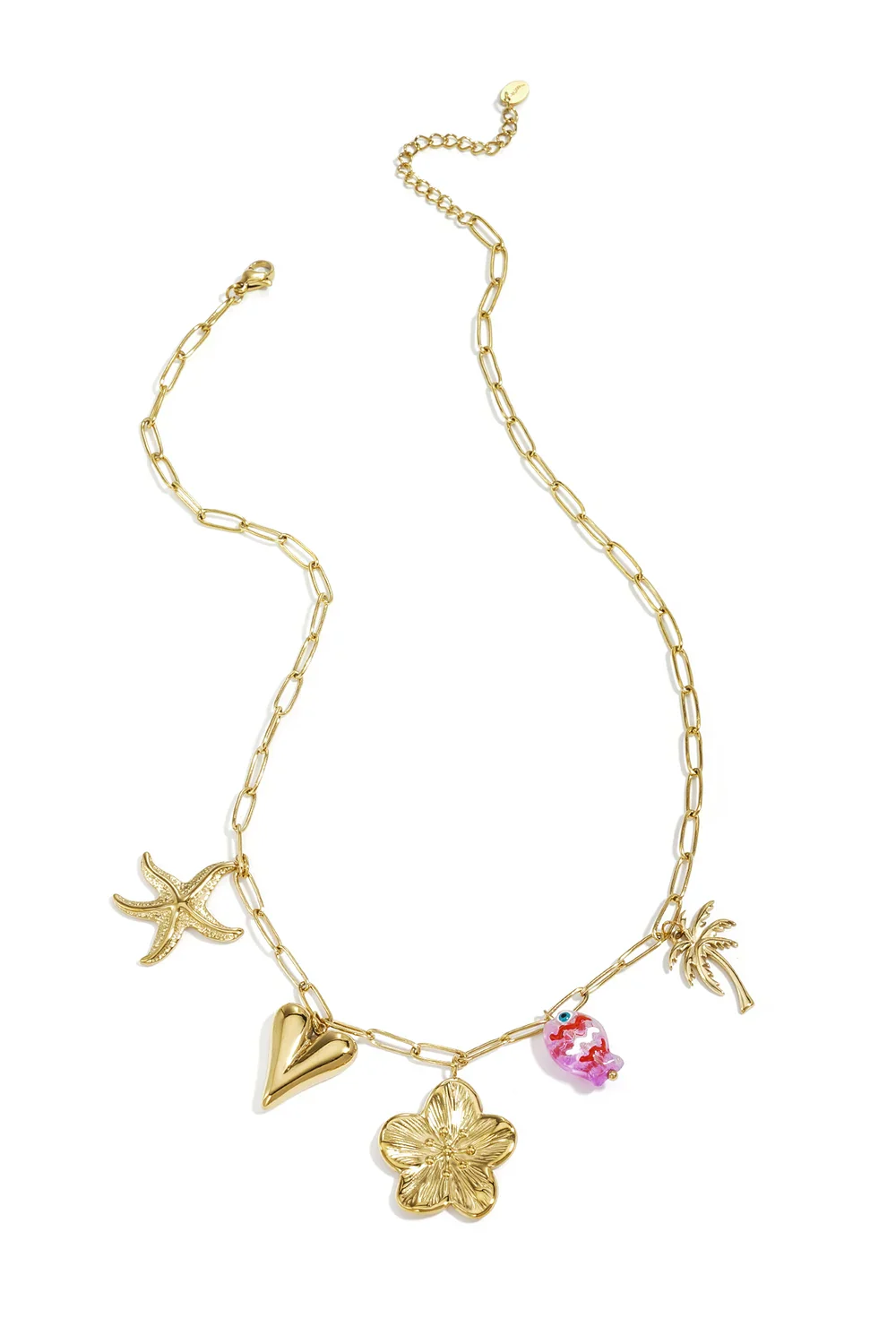 "Tropic" necklace gold
